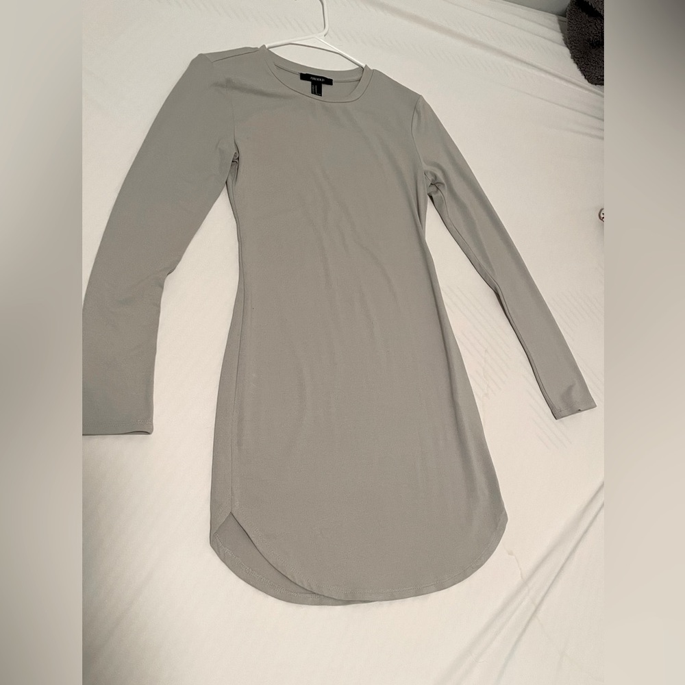 Forever 21 Light Grey Bodycon Dress